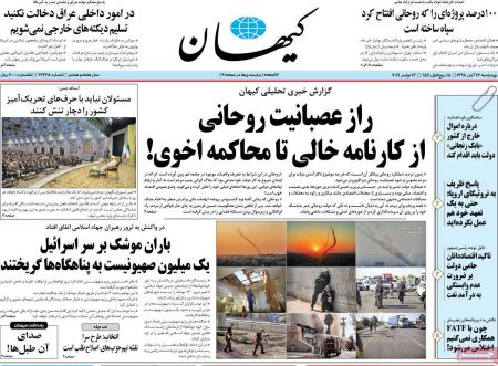  عناوین روزنامه ها 