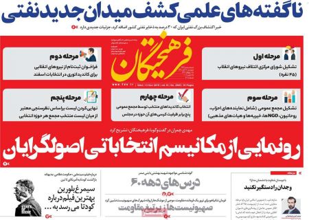  عناوین روزنامه ها 