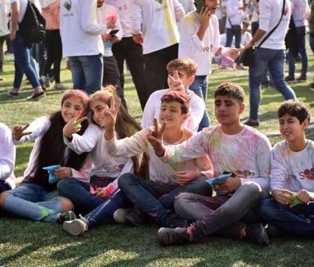 اخبار,اخبار گوناگون,دختران و پسران سوری در جشن رنگ اخبار,اخبار گوناگون,دختران و پسران سوری در جشن رنگ
