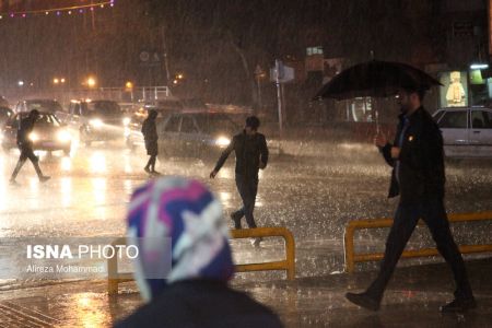 عکس خبری,بارش شدید باران در اهواز