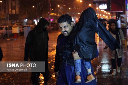 عکس خبری,بارش شدید باران در اهواز