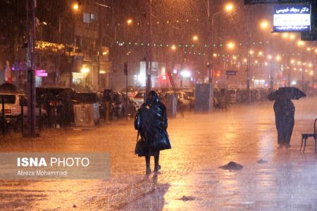 عکس خبری,بارش شدید باران در اهواز