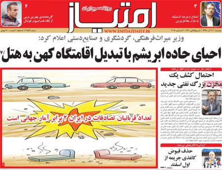  عناوین روزنامه ها 
