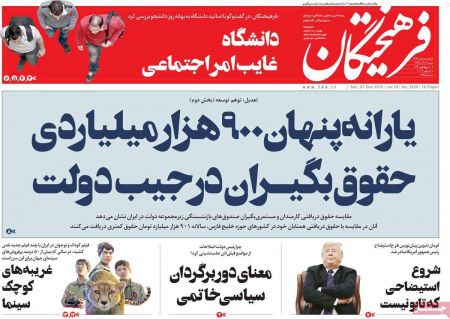  عناوین روزنامه ها 
