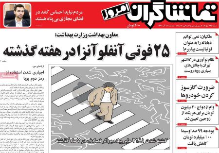  عناوین روزنامه ها 