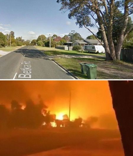 اخبار,اخبار گوناگون,تصاویر قبل و بعد از آتش‌سوزی در استرالیا