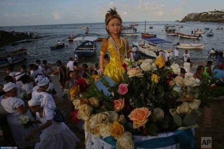 اخبار,اخبار گوناگون,جشن الهه دریا در برزیل اخبار,اخبار گوناگون,جشن الهه دریا در برزیل