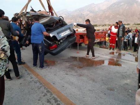 اخبار,اخبار حوادث,برخورد مرگبار پراید و کامیون اخبار,اخبار حوادث,برخورد مرگبار پراید و کامیون