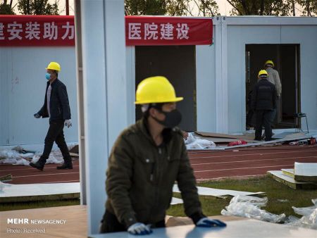 اخبار,عکس خبری,روند ساخت بیمارستان ۱۰ روزه چینی