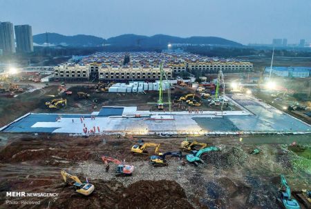 اخبار,عکس خبری,روند ساخت بیمارستان ۱۰ روزه چینی