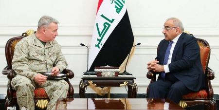 اخبار,اخبار بین الملل,دیدار فرمانده سنتکام با عبدالمهدی اخبار,اخبار بین الملل,دیدار فرمانده سنتکام با عبدالمهدی