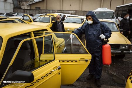 اخبار,عس خبری,ضدعفونی ناوگان حمل و نقل عمومی شهر رشت