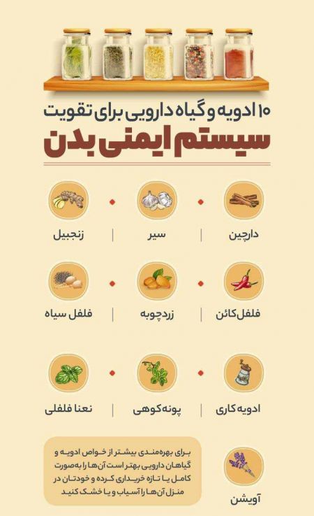 اخبار,اخبار پزشکی,ادویه و گیاه دارویی برای تقویت سیستم ایمنی بدن اخبار,اخبار پزشکی,ادویه و گیاه دارویی برای تقویت سیستم ایمنی بدن