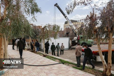 عکس خبری,بیمارستان صحرایی ویژه بیماران کرونا در قم