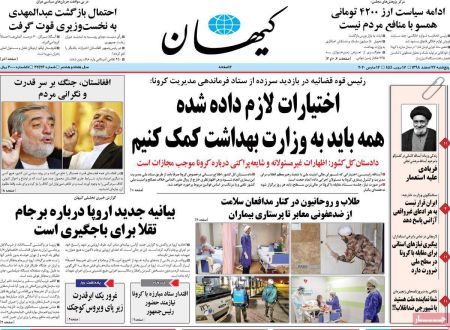 عناوین روزنامه ها, روزنامه های امروز عناوین روزنامه ها, روزنامه های امروز