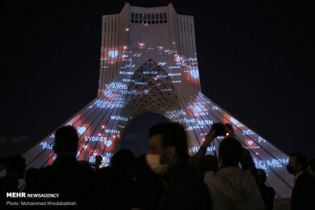 عکس خبری,نورپردازی سه بعدی برج آزادی عکس خبری,نورپردازی سه بعدی برج آزادی