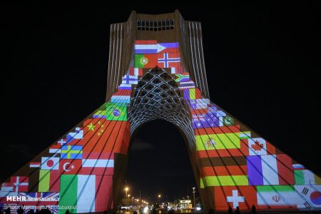 عکس خبری,نورپردازی سه بعدی برج آزادی عکس خبری,نورپردازی سه بعدی برج آزادی