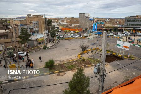 عکس خبری,نشست زمین در قم عکس خبری,نشست زمین در قم