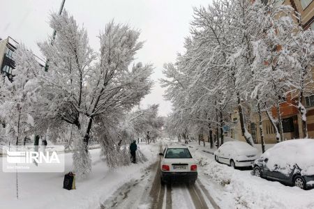 انعکاس,بارش برف بهاری در همدان و مازندران