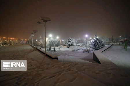 انعکاس,بارش برف بهاری در همدان و مازندران