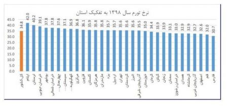 اخبار,اخبار اقتصادی,نرخ تورم در سال 98