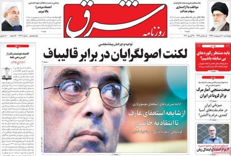  عناوین روزنامه ها, روزنامه های امروز