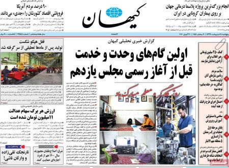 عناوین روزنامه ها, روزنامه های امروز عناوین روزنامه ها, روزنامه های امروز