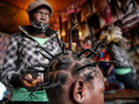 اخبار,اخبار گوناگون,مدل موی کرونایی در آفریقا