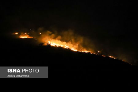 عکس خبری,آتش سوزی جنگل های خائیز