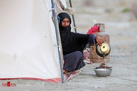 عکس خبری,مردم سیل زده زاج و داربست