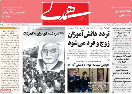 عناوین روزنامه ها, روزنامه های امروز عناوین روزنامه ها, روزنامه های امروز