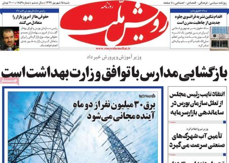 عناوین روزنامه ها, روزنامه های امروز عناوین روزنامه ها, روزنامه های امروز