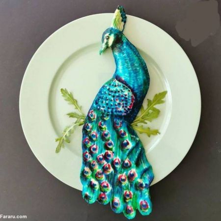 اخبارگوناگون,خبرهای گوناگون ,نقاشی با غذا اخبارگوناگون,خبرهای گوناگون ,نقاشی با غذا