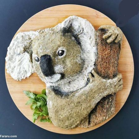اخبارگوناگون,خبرهای گوناگون ,نقاشی با غذا اخبارگوناگون,خبرهای گوناگون ,نقاشی با غذا