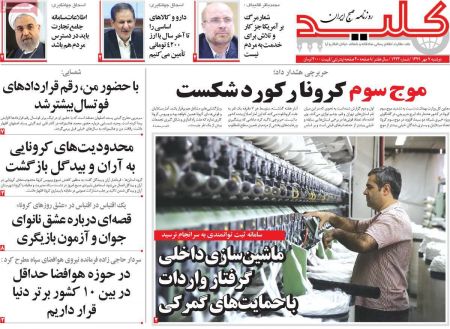 عناوین روزنامه ها, روزنامه های امروز عناوین روزنامه ها, روزنامه های امروز