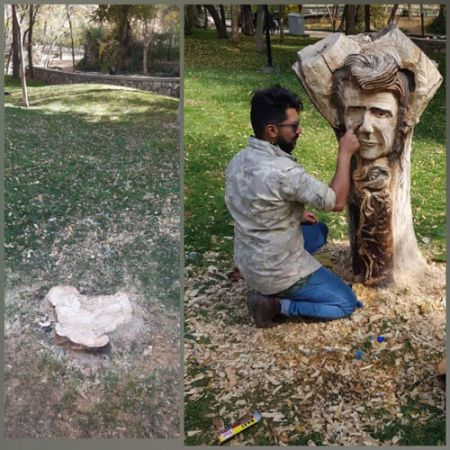 اخبار,اخبار اجتماعی,قطع تندیس شجریان در پارک ملت مشهد