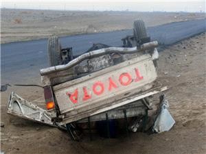 اخبار,اخبار حوادث,واژگونی وانت تویوتا در سیستان و بلوچستان اخبار,اخبار حوادث,واژگونی وانت تویوتا در سیستان و بلوچستان