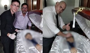 اخبارورزشی ,خبرهای ورزشی , سلفی با جنازه مارادونا اخبار ورزشی ,خبرهای ورزشی سلفی با جنازه مارادونا