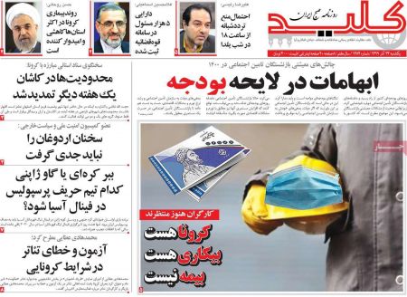 عناوین روزنامه ها, روزنامه های امروز عناوین روزنامه ها, روزنامه های امروز