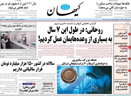 عناوین روزنامه ها, روزنامه های امروز عناوین روزنامه ها, روزنامه های امروز