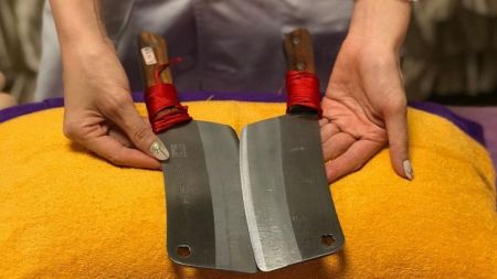 اخبارگوناگون,خبرهای گوناگون , ماساژ با ساطور اخبارگوناگون,خبرهای گوناگون , ماساژ با ساطور