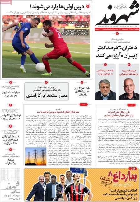 عناوین روزنامه ها, روزنامه های امروز عناوین روزنامه ها, روزنامه های امروز