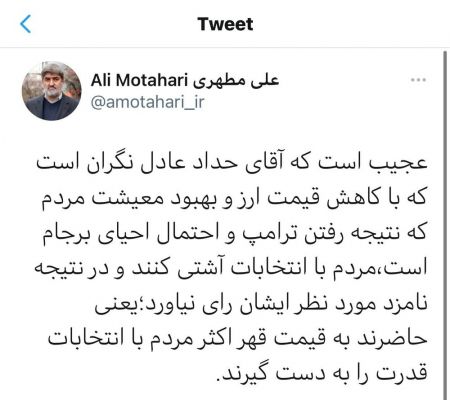 اخبارسیاسی ,خبرهای سیاسی ,علی مطهری اخبارسیاسی ,خبرهای سیاسی ,علی مطهری