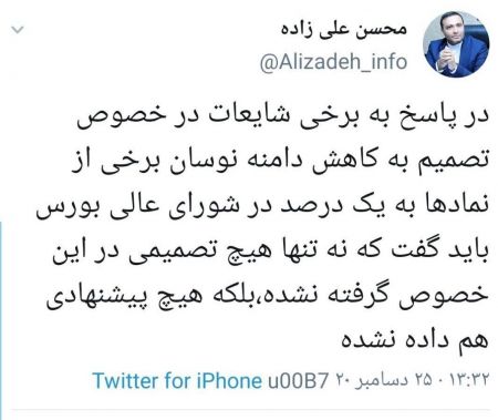 اخبار,اخبار اقتصادی,کاهش دامنه نوسان برخی نمادهای بورس اخبار,اخبار اقتصادی,کاهش دامنه نوسان برخی نمادهای بورس