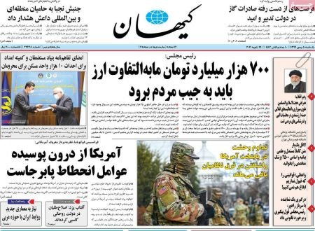عناوین روزنامه ها, روزنامه های امروز عناوین روزنامه ها, روزنامه های امروز