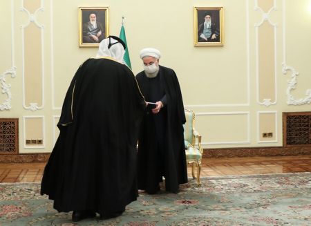 اخبار,اخبار سیاست خارجی,روحانی و وزیر خارجه قطر