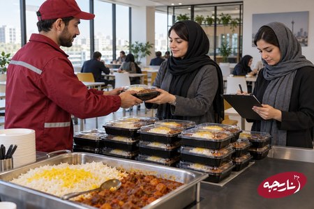 تحویل غذا در محل کار تحویل غذا در محل کار