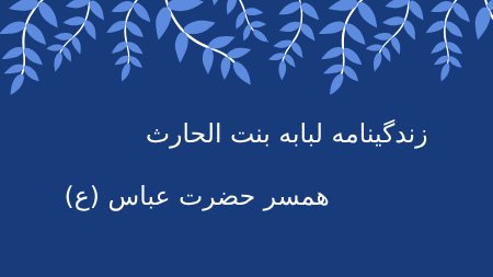 درباره زندگی لبابه بنت الحارث