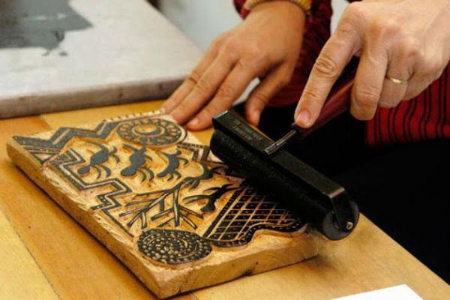 چاپ دستی رشته چاپ دستی, آموزش چاپ دستی