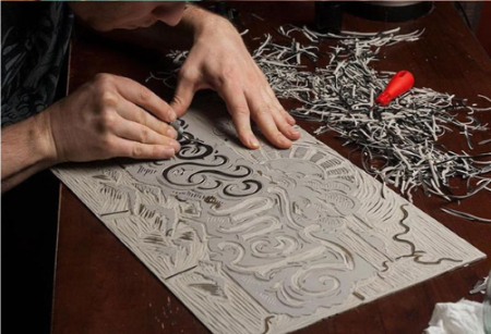 چاپ سیلک اسکرین رشته چاپ دستی, آموزش چاپ دستی